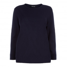 BEIGE LABEL NAVY SWEATER - Plus Size Collection