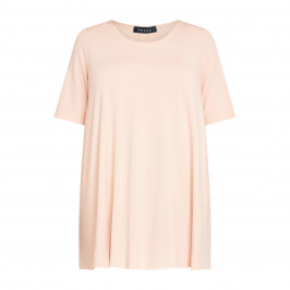 Beige Oversize T-Shirt Rose Pink - Plus Size Collection