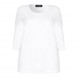 BEIGE label white jersey TOP - Plus Size Collection