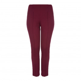 BEIGE LABEL BURGUNDY LEGGINGS - Plus Size Collection