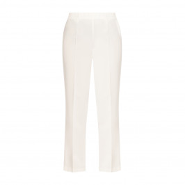 Beige Pull-On Trouser White - Plus Size Collection