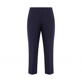 BEIGE PULL ON TROUSER NAVY - Plus Size Collection