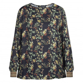 BEIGE FLORAL PRINT TUNIC  - Plus Size Collection