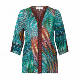 CHALOU Brightly patterned BLOUSE - Plus Size Collection