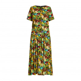 Elena Miro Printed Jersey Dress  - Plus Size Collection