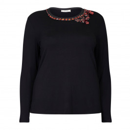 ELENA MIRO TOP ROUND NecK JeWeL EMBELLISHED - Plus Size Collection