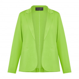 Elena Miro Knit Stitch Blazer Lime Green - Plus Size Collection