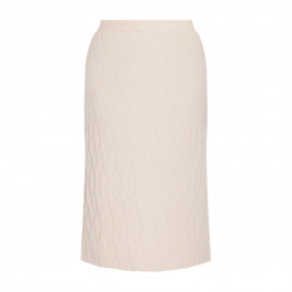 Elena Miro Wool Blend Skirt Vanilla - Plus Size Collection
