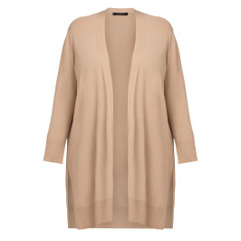 Elena Miro Long Cardigan Camel  - Plus Size Collection