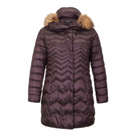 ELENA MIRO AUBERGINE Puffa Coat