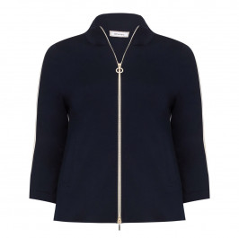 ELENA MIRO ZIP UP JACKET BLACK  - Plus Size Collection