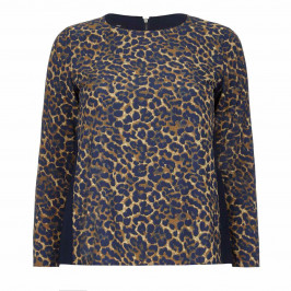 ELENA MIRO LEOPARD PRINT TOP  - Plus Size Collection