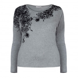 ELENA MIRO APPLIQUE TOP - Plus Size Collection