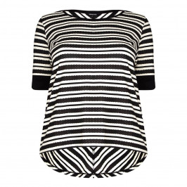 ELENA MIRO geometric stripe TOP - Plus Size Collection