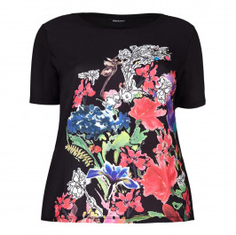 ELENA MIRO embellished floral TOP - Plus Size Collection