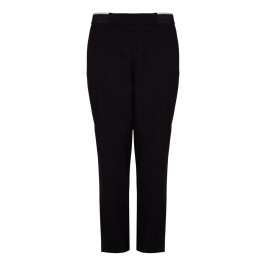 ELENA MIRO black piped TRACKSUIT TROUSERS - Plus Size Collection
