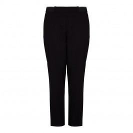 ELENA MIRO black piped TRACKSUIT TROUSERS - Plus Size Collection