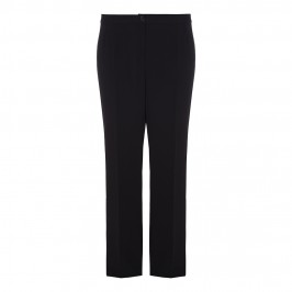 ELENA MIRO BLACK RELAXED BOOT CUT TROUSERS - Plus Size Collection