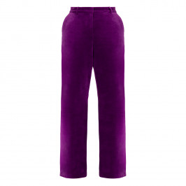 Elena Miro Velvet Trousers Purple - Plus Size Collection