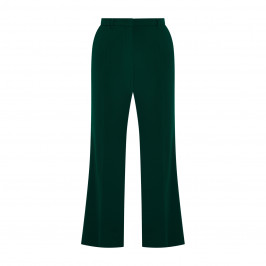 Elena Miro Cady Stretch Trousers Forest Green  - Plus Size Collection
