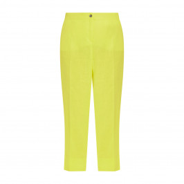 Elena Miro Cotton Trouser Lemon  - Plus Size Collection