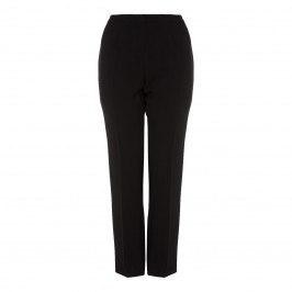 ELENA MIRO BLACK FRONT CREASE FRONT FASTEN TROUSER - Plus Size Collection