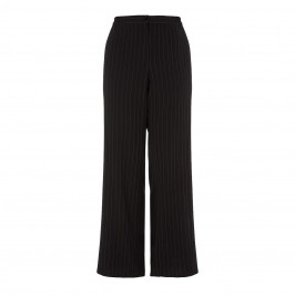 ELENA MIRO BLACK PALAZZO PINSTRIPE TROUSER - Plus Size Collection