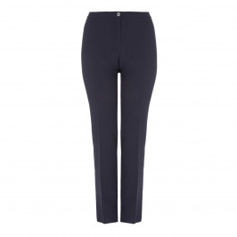 ELENA MIRO FRONT CREASE NAVY TROUSERS - Plus Size Collection