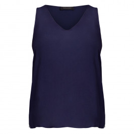 Elena Miro Viscose Vest Navy  - Plus Size Collection