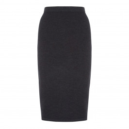 ELENA MIRO PULL-ON WOOL BLEND PENCIL SKIRT ANTHRACITE - Plus Size Collection