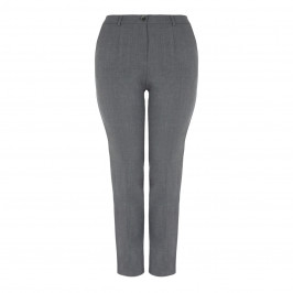 ELENA MIRO FRONT FASTEN TROUSER GREY - Plus Size Collection