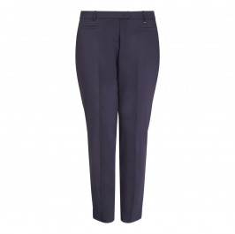 ELENA MIRO navy ankle grazer TROUSERS - Plus Size Collection