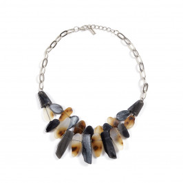 ENVY TORTOISE SHELL PEBBLE NECKLACE - Plus Size Collection