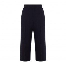 FABER DRAWSTRING WAIST KNITTED TROUSER BLACK - Plus Size Collection
