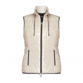 Faber Body Warmer Quilted Gilet Camel - Plus Size Collection