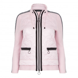 FABER PADDED ZIP-UP JACKET WITH WORD TRIM - Plus Size Collection
