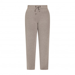 Faber Pull On Knitted Trousers Grey  - Plus Size Collection
