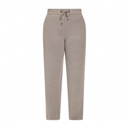 Faber Pull On Knitted Trousers Grey  - Plus Size Collection