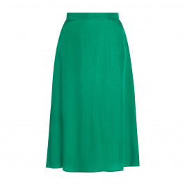 Faber Satin Skirt Emerald  - Plus Size Collection