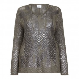 FABER openwork knit SWEATER - Plus Size Collection