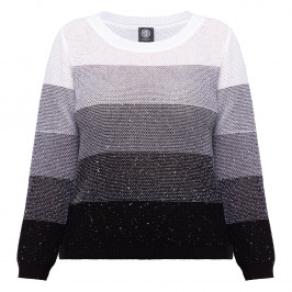 Faber Sequin Embellished Sweater Grey  - Plus Size Collection
