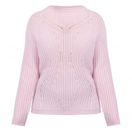 Faber Wool and Cashmere Blend Sweater Baby Pink - Plus Size Collection