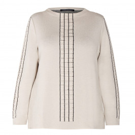 FABER KNIT SWEATER VANILLA  - Plus Size Collection
