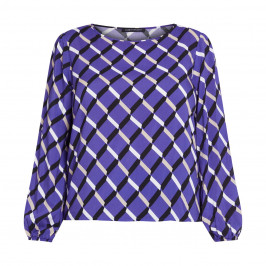 FABER SCOOP NECK TOP VIOLET - Plus Size Collection