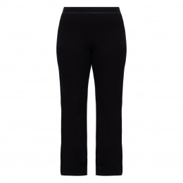 Faber Jersey Pull On Trousers Black  - Plus Size Collection