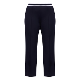 Faber Jersey Trousers Navy - Plus Size Collection