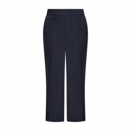 Faber Cupro Pull-On Trousers Navy - Plus Size Collection