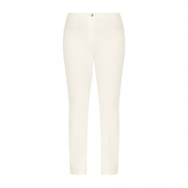 Faber Jersey Trouser Straight Leg White  - Plus Size Collection
