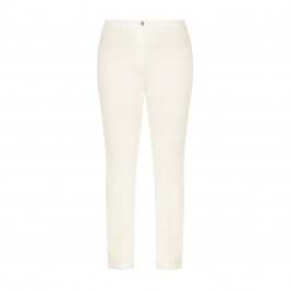 Faber Jersey Trouser Straight Leg White  - Plus Size Collection