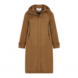 FRANDSEN COAT OCHRE - Plus Size Collection